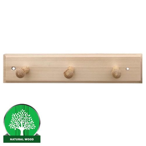 Věšák 3-kolíkový borovice Baumax