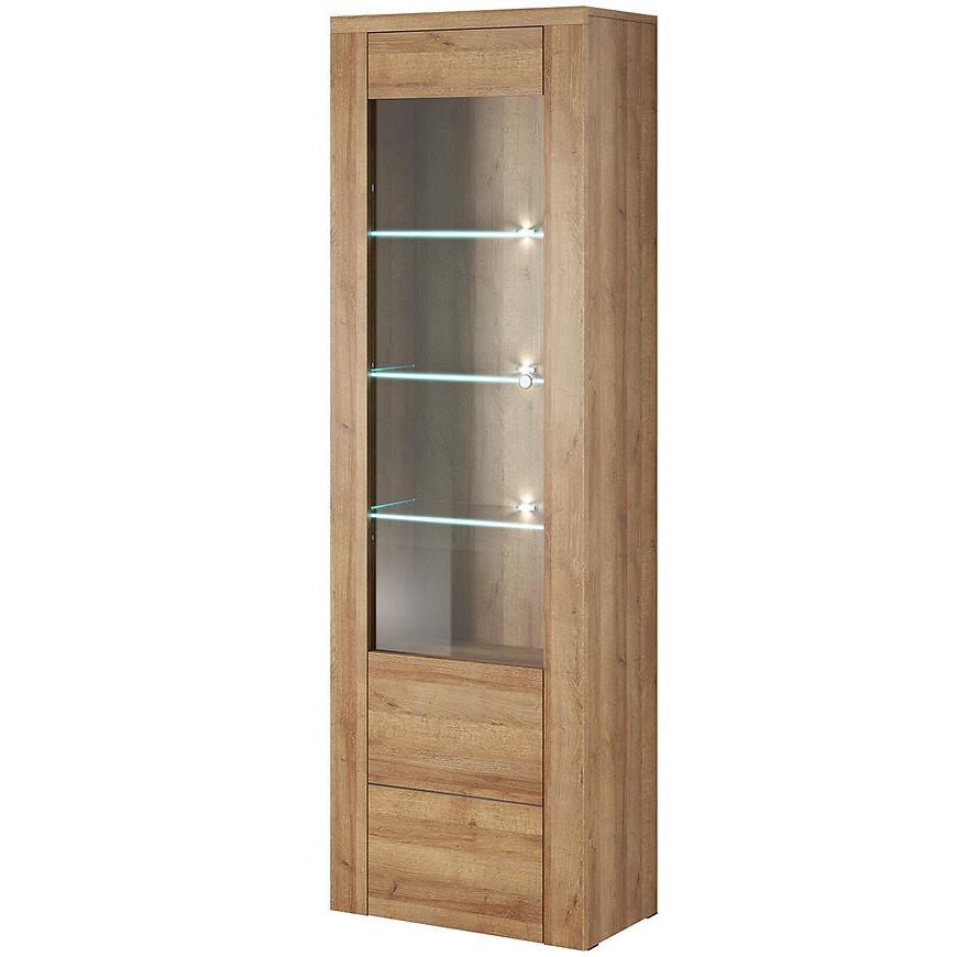 Vitrína Larona 05 1D dub riviera světlý Baumax