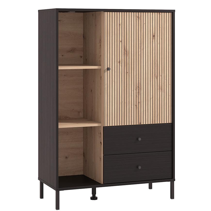 Vitrína Pop černá/artisan 11013545 Baumax