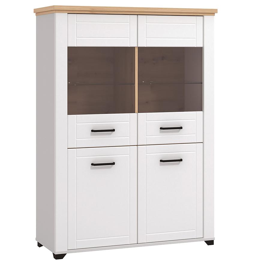 Vitrína Valencia 2K artisan/bílá 11011377 Baumax