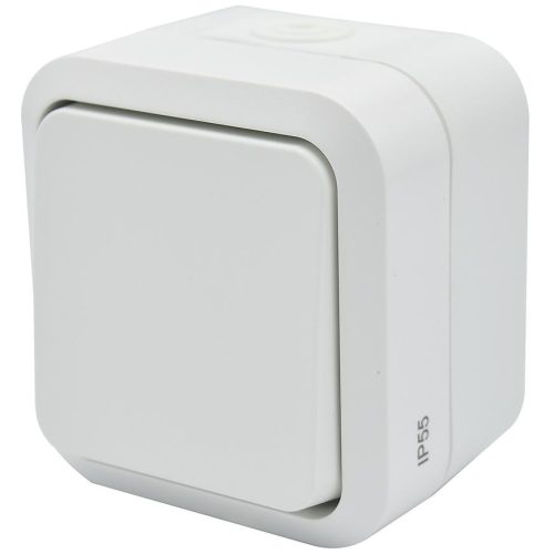 Vypínač 2-pólový na omítku Aqua Pro IP55 vodotěsný bílý DUWI