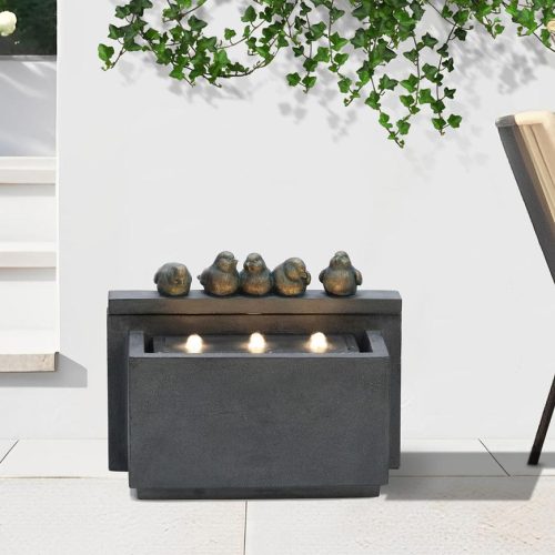 Zahradní fontána WXF2206161+LED Baumax