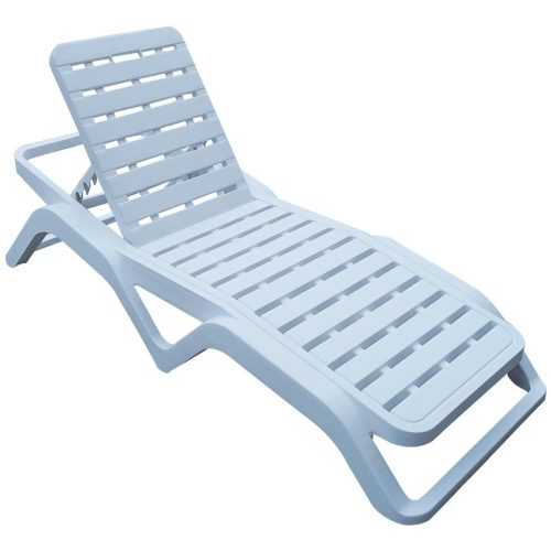 Zahradní lehátko Scirocco bílé Baumax