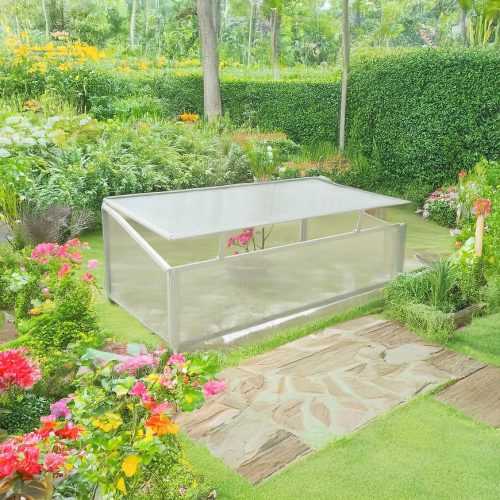 Zahradní skleník 1080x560x410/285 mm Baumax