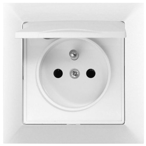 Zásuvka 2P+PE ip44 Medium bílá TIMEX