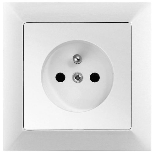 Zásuvka 2P+PEMedium bílá TIMEX