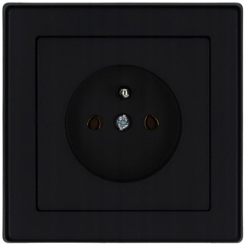 Zásuvka jednoduchá černy Imperia TIMEX