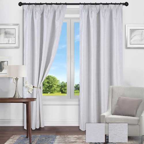 Závěs Lori SX8922A na pásce 135x250 šedý Baumax