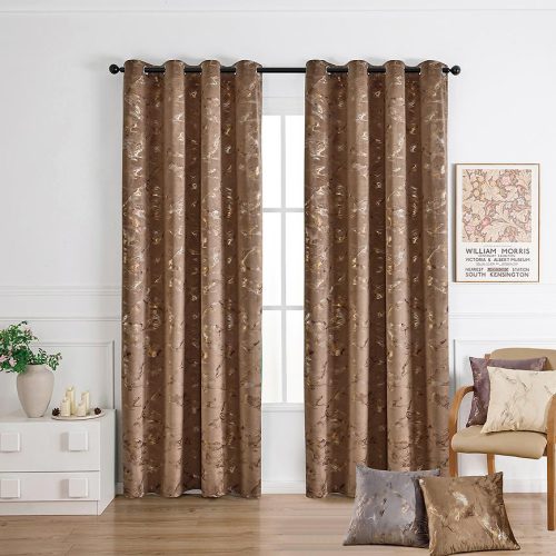 Závěs s oky GOLDY VET479/2/210GSM/140x250 hnědý Baumax