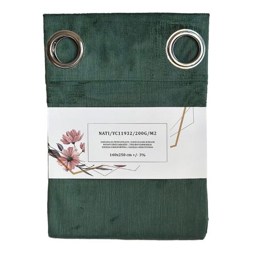 Závěs s oky YC11932/200G/003/140x250 cm zelený Baumax