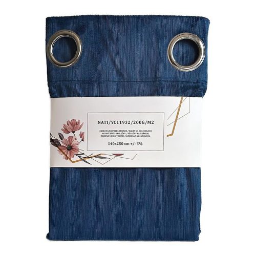 Závěs s oky YC11932/200G/059/140x250 cm modrý Baumax