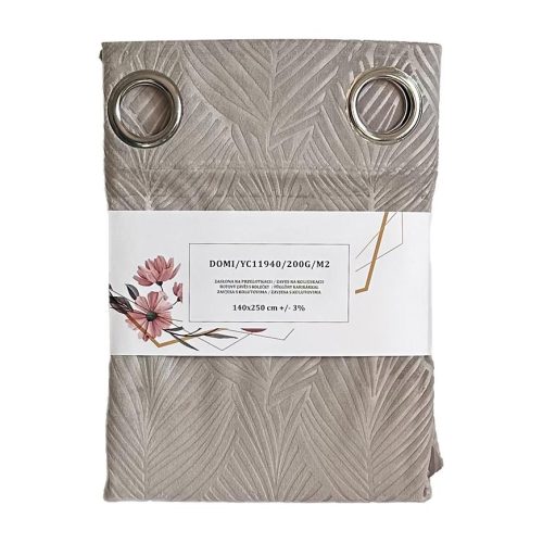 Závěs s oky YC11940/200G/122/140x250 cm šedý Baumax