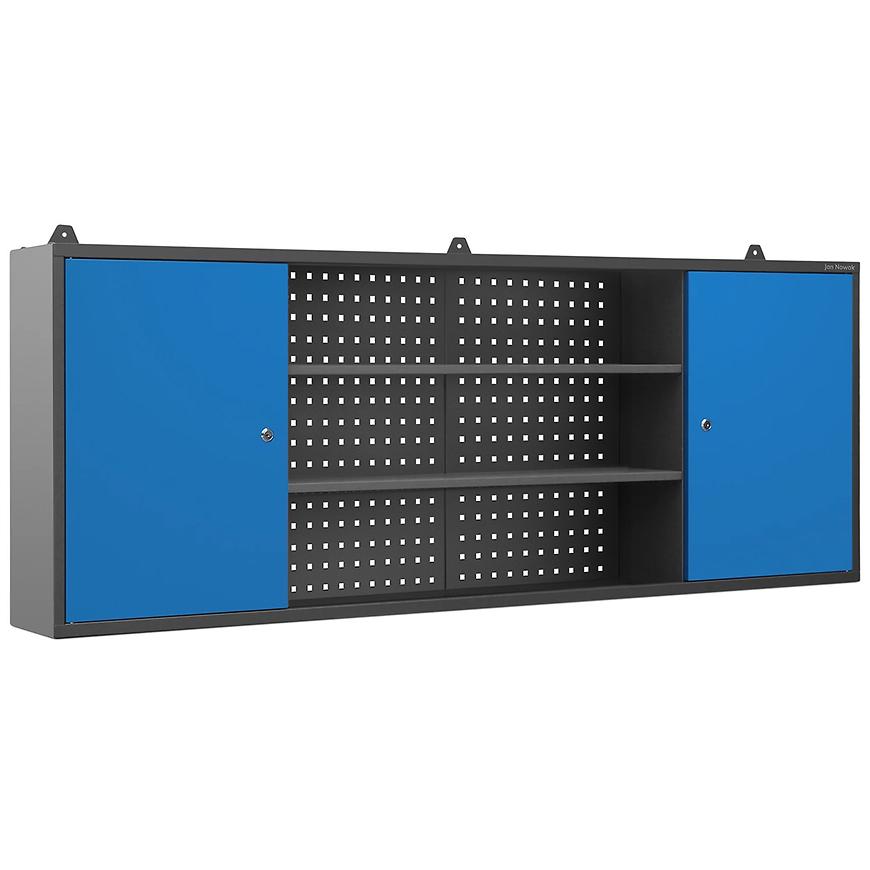 Závěsná skříňka Leo antrcit/modrý Baumax