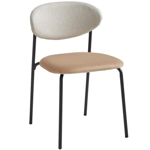 Židle Brianna Dual 11086 světle šedá/hnědá Baumax