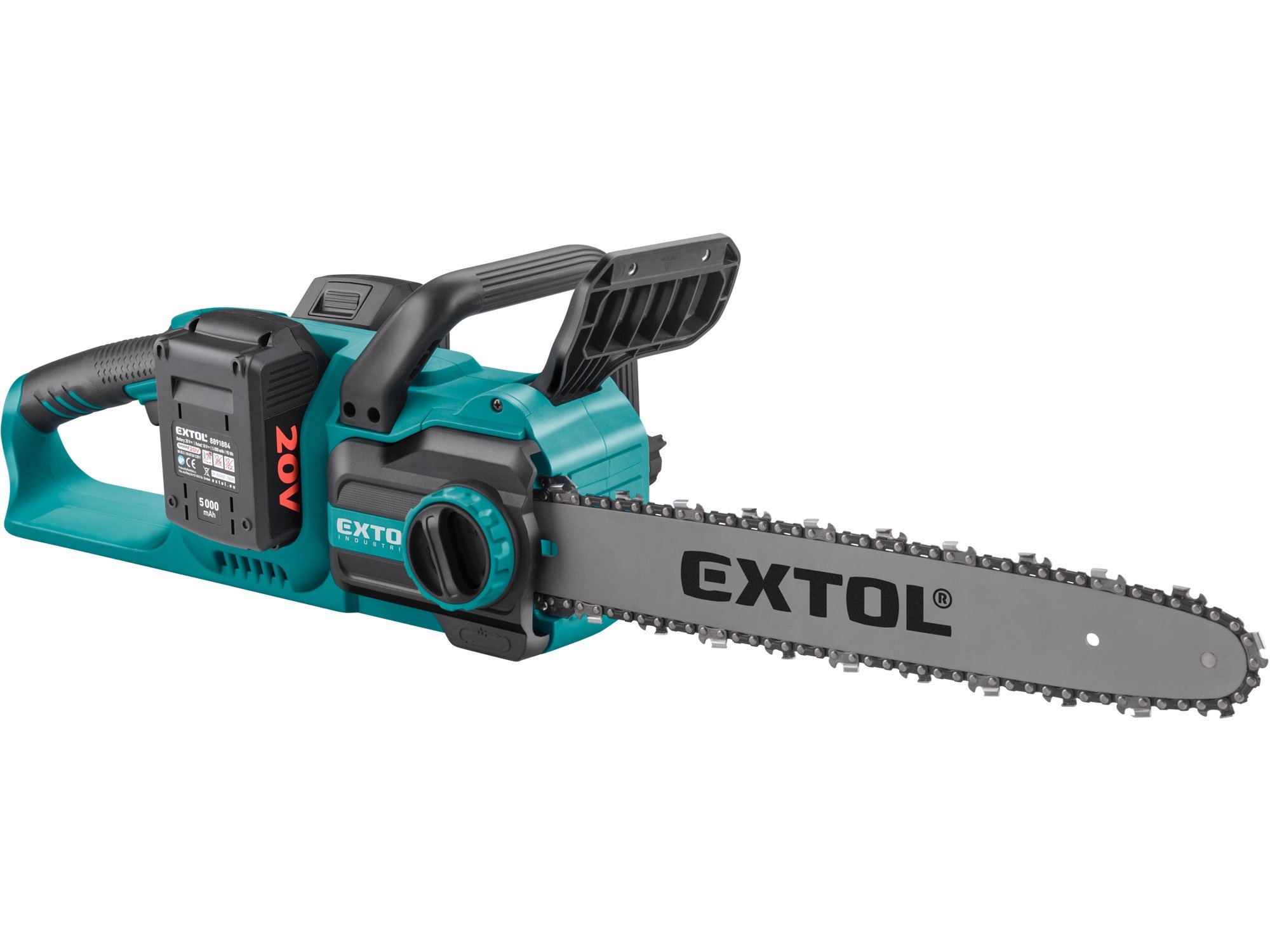 Extol Industrial 8791920 SHARE20V aku řetězová pila 2x4Ah