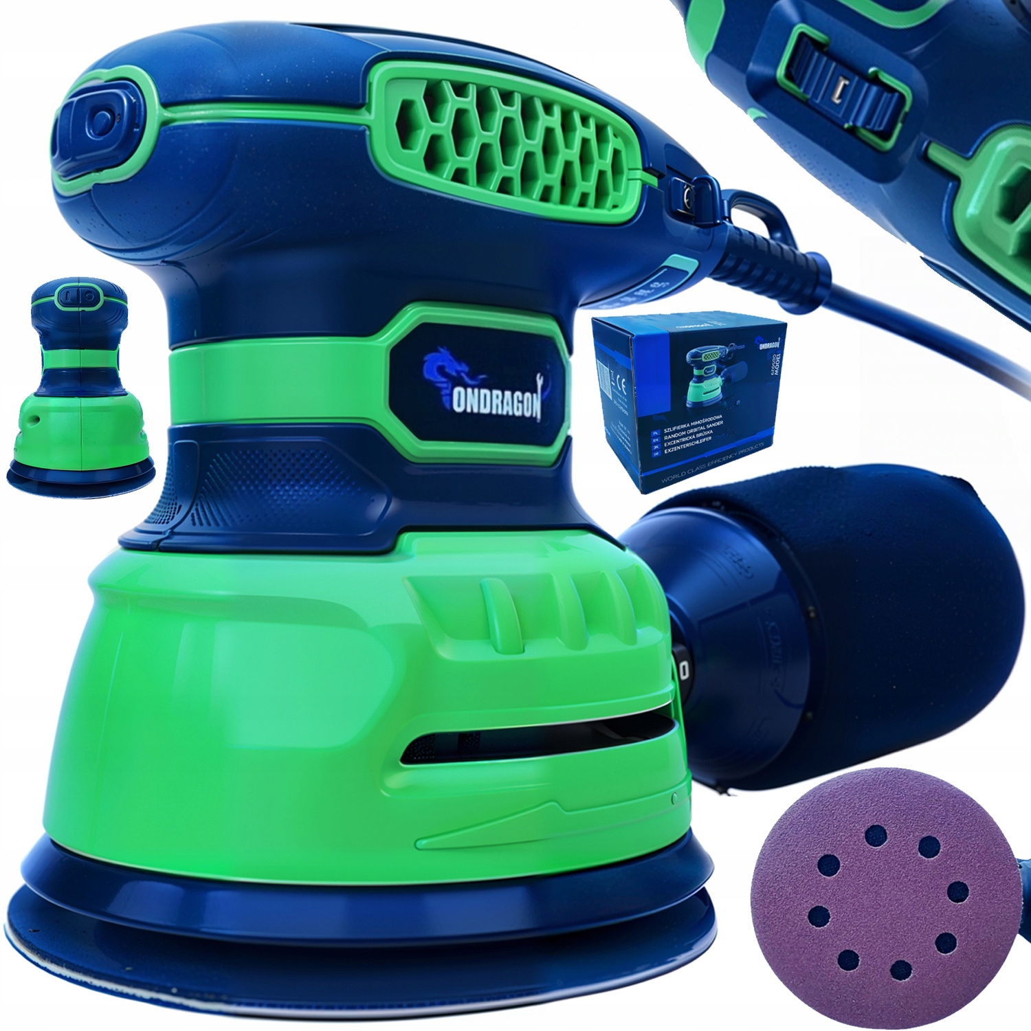 Excentrická oscilační bruska 125mm 1300W OD5029 ONDRAGON