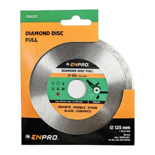 Kotouč diamantový plný Ø 125 x 22.2 mm