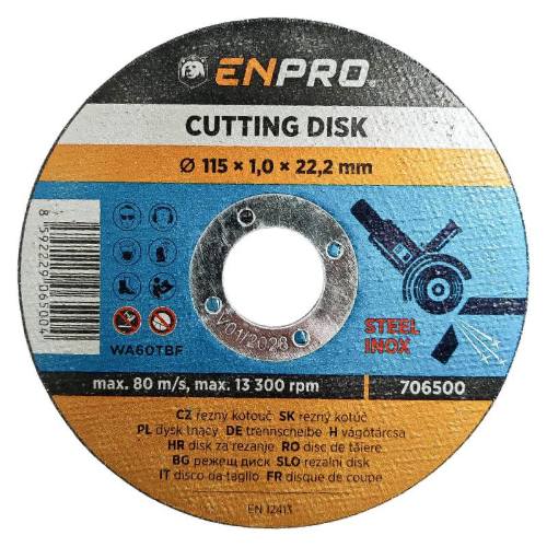 Kotouč na kov řezný Ø 115 x 1