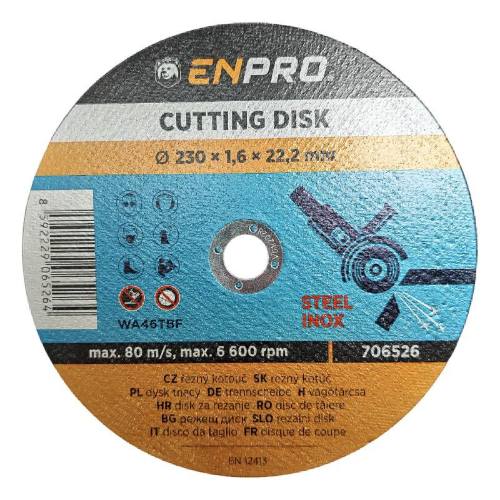 Kotouč na kov řezný Ø 230 x 1