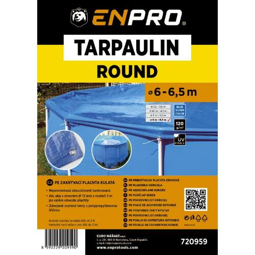 Plachta zakrývací kulatá