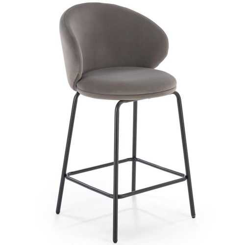 Barová židle H121 popelavě šedá/černá Baumax