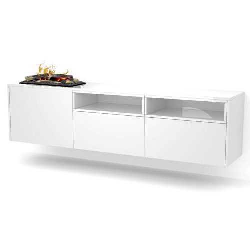 Elektrický krb Tecero Cassette 400/600 bílý leskly WARMTEC