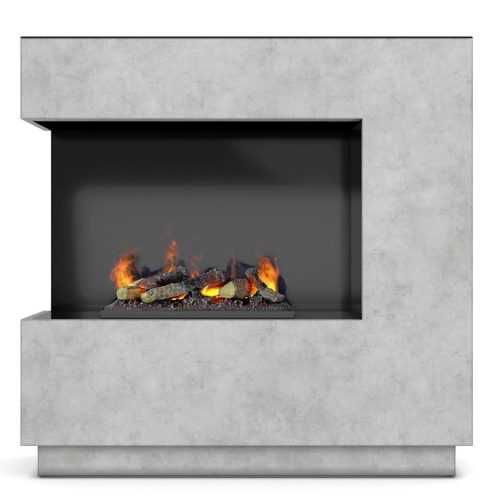 Elektrický krb Zen levý 400/600 beton WARMTEC