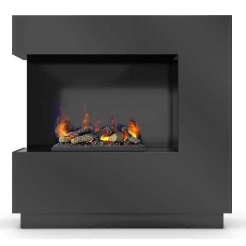 Elektrický krb Zen levý 400/600 černý lesklý WARMTEC