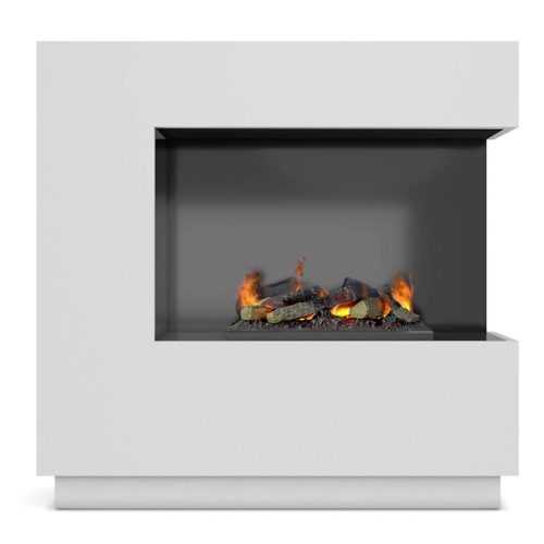 Elektrický krb Zen pravý 400/600 bílá/přírodní WARMTEC