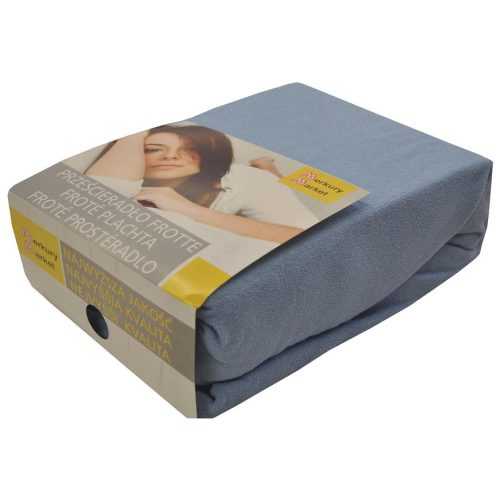 Napínací froté prostěradlo 160x200 BAR.13 světle modré Baumax