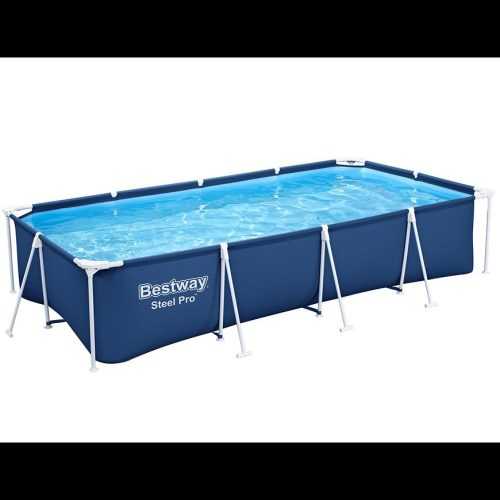 Obdélníkový Bazén s kovovou konstrukcí s čerpadlem 4 x 2