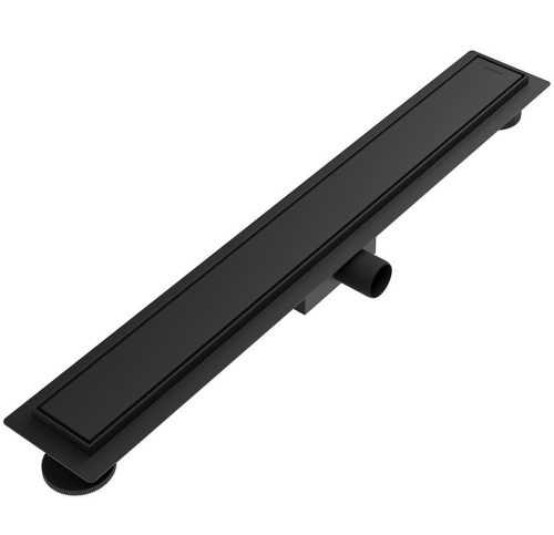 Odtokový žlab lineární + plný oboustranný černá matná 700 MERFLOW