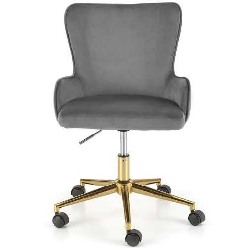 Otáčecí křeslo Timoteo popelavě šedá/zlatá Baumax
