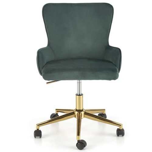 Otáčecí křeslo Timoteo zelená/zlatá Baumax