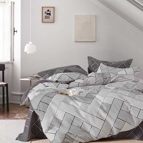 Povlečení z bavlněného saténu ALBS-01351B 200x220 Lasher Baumax