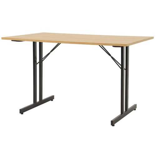 Skládací stůl Marius 9573 120 cm přírodní/černá Baumax