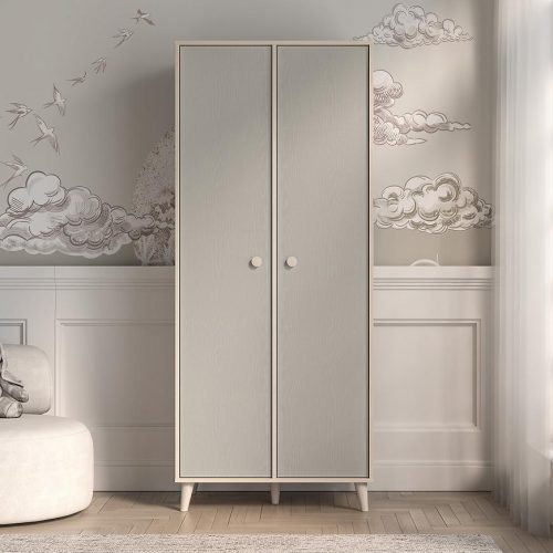 Skříň Mevel 02 pouštní písek/šedá pallad Baumax