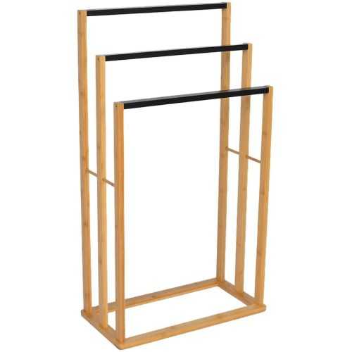 Stojan na ručníky 47x24x84cm černý/nat bth0064aa-a