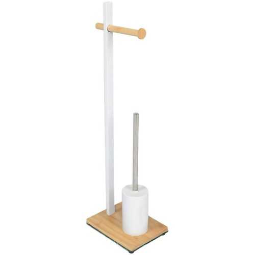 Stojan na toaletní papír bílý/bambus 2bir0033aa-a