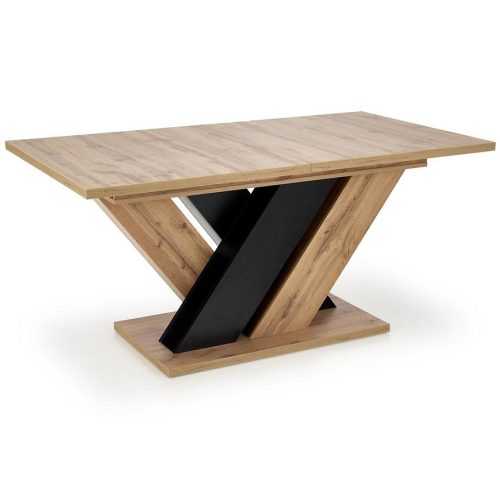 Stůl Brandon 90x160 talíř- wotan/černá Baumax