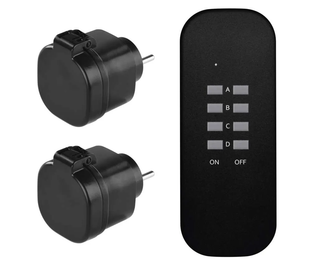 Dálkově ovládaná zásuvka 2ks s ovladačem P0067