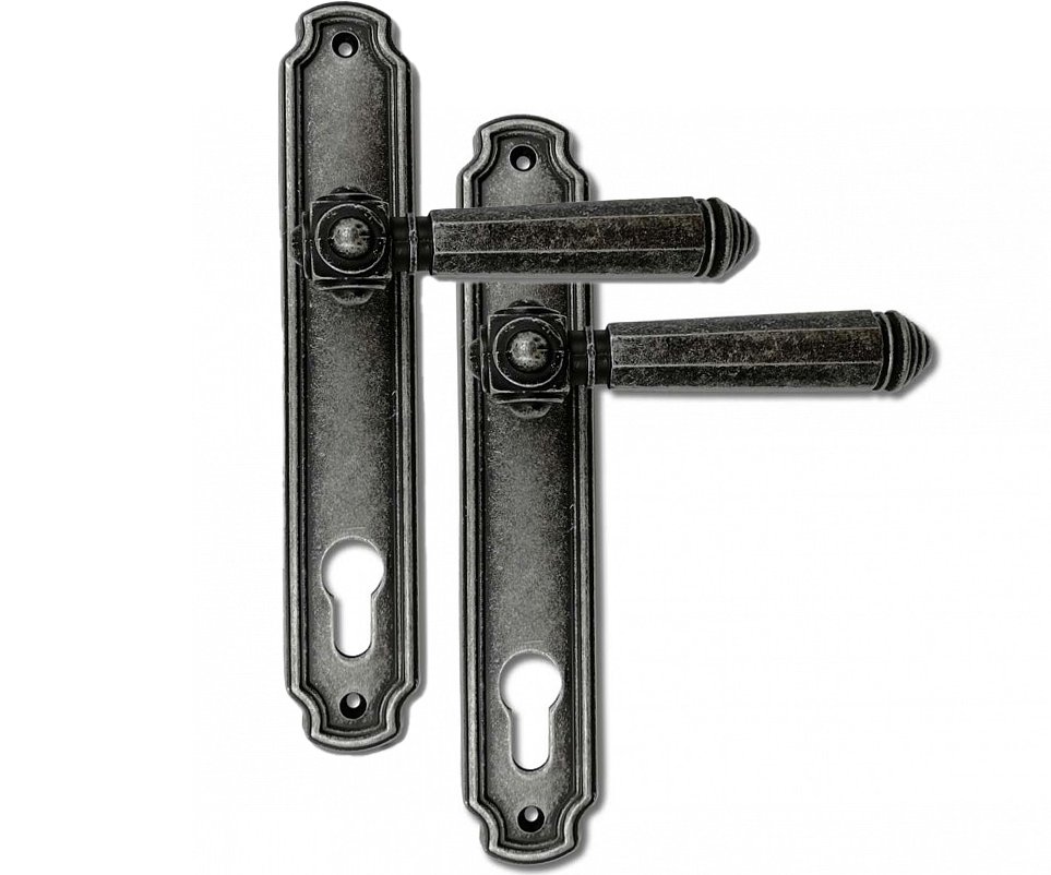 Kování dveřní štítové rustikální Drahomíra - 90mm FAB