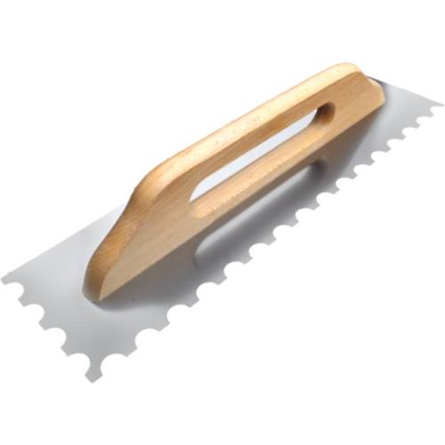 Hladítko nerez půlkulatý zub