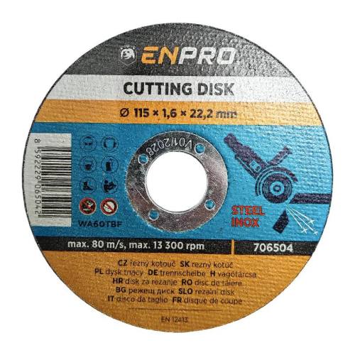 Kotouč na kov řezný Ø 115 x 1