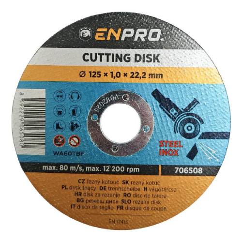 Kotouč na kov řezný Ø 125 x 1