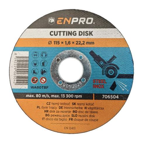 Kotouč na kov řezný Ø 115 x 1