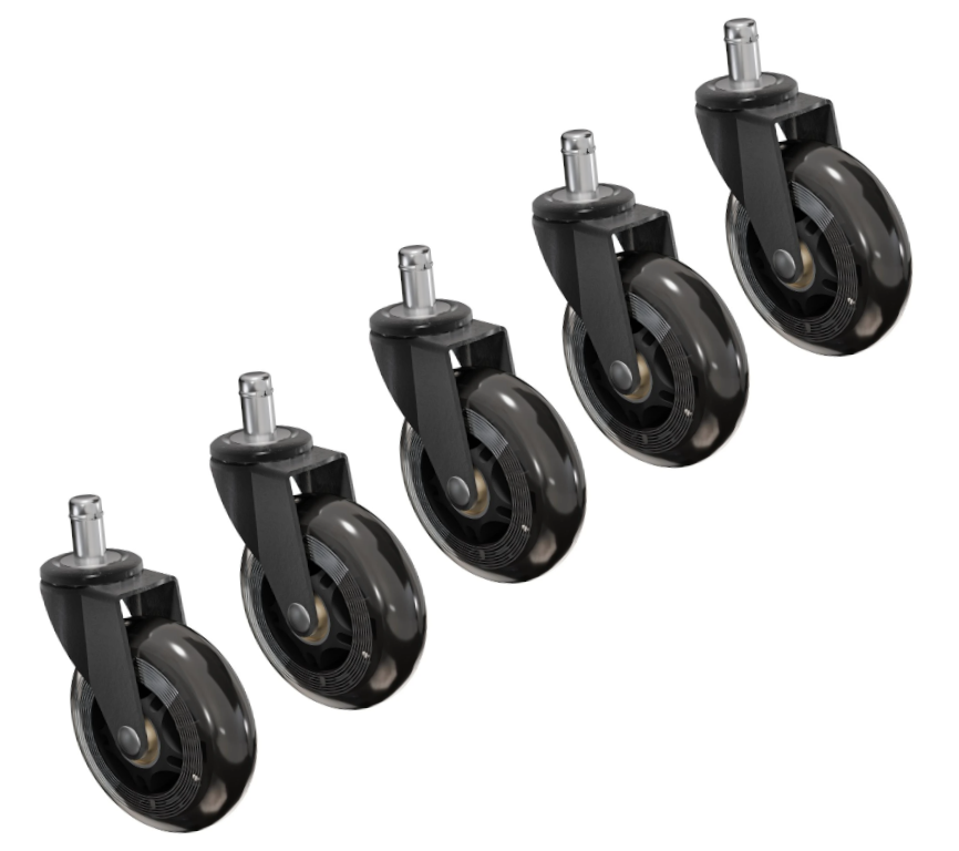 Kolečko nábytkové 5ks 75mm čep 11mm