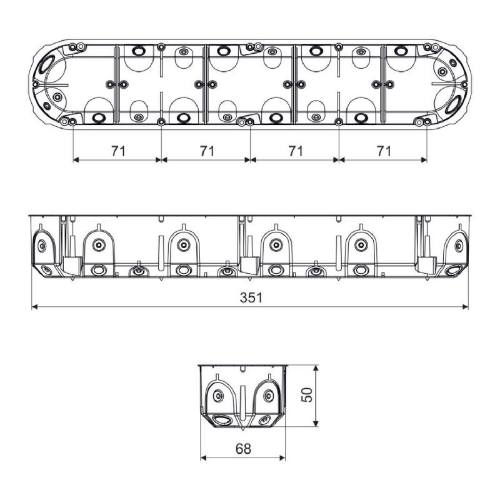 Krabice KPL 64-50/5LD_NA do dutých stěn Euronářadí