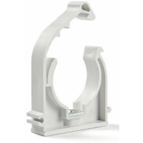 Příchytka D 22 s klipem a maticí bílá