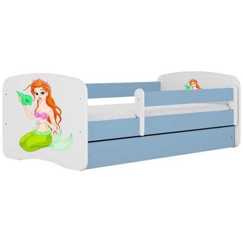 Dětská postel Babydreams+SZ+M modrá 80x160 Mořská panna Baumax
